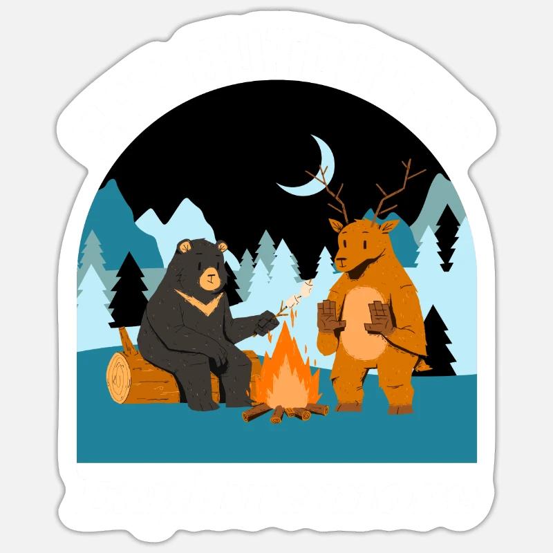 Get outside, explore more Sticker size S (10 x 10 cm)