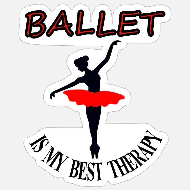 ballet dancing ballet dancer dancer gift idea Sticker size S (10 x 10 cm)