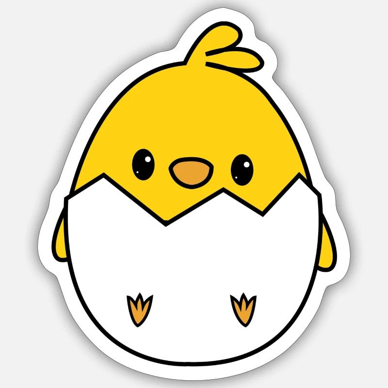 Chipi das Küken Sticker Größe S (10 x 10 cm)