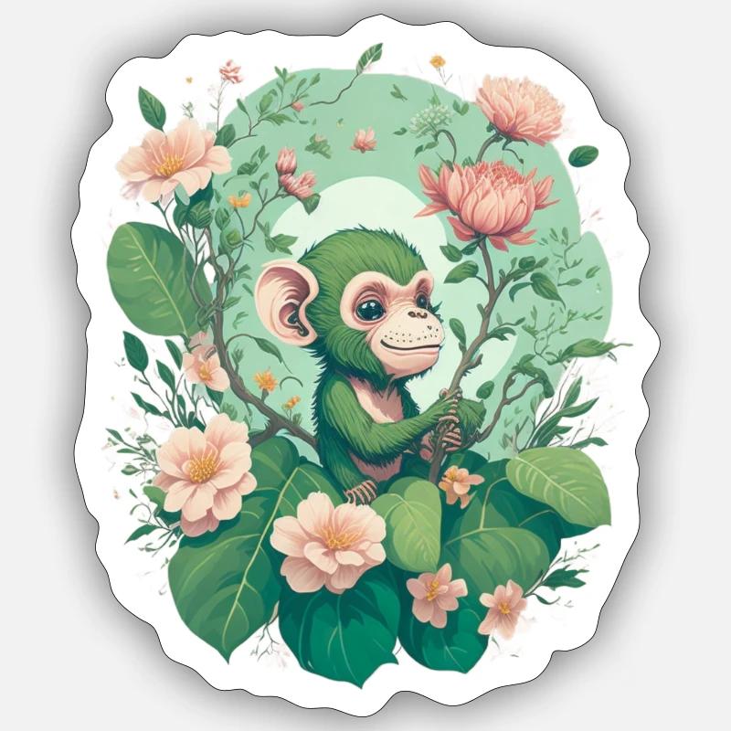 CB Monkey Sticker Größe S (10 x 10 cm)