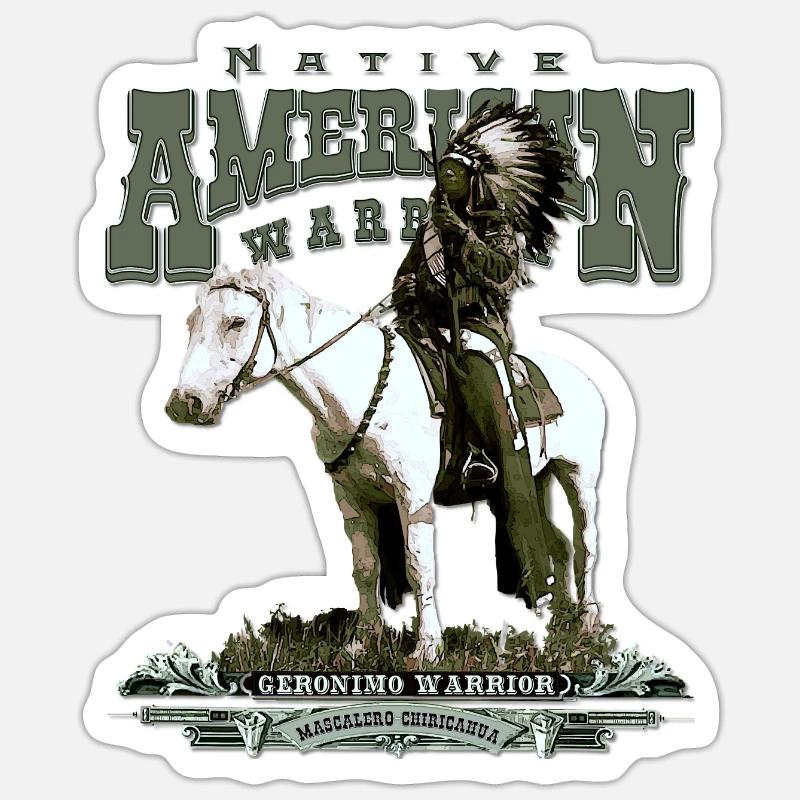 Geronimo warrior Sticker taille S (10 x 10 cm)