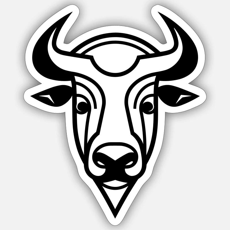 Buffle Sticker taille S (10 x 10 cm)