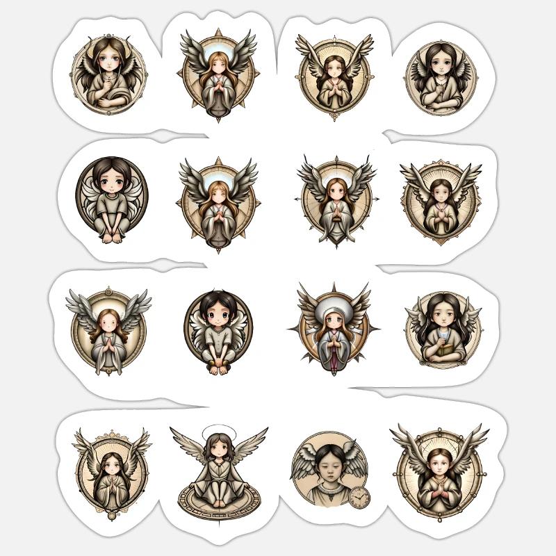 Anges Sticker taille S (10 x 10 cm)