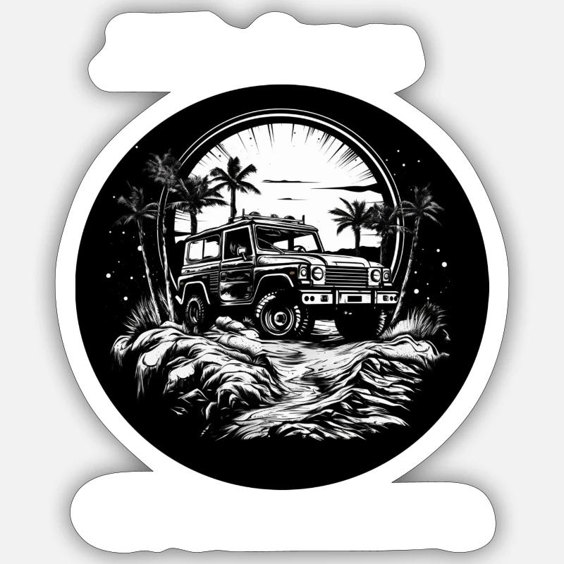 Ab ins Gemüse weiß - Sticker Größe S (10 x 10 cm) - Mattweiß