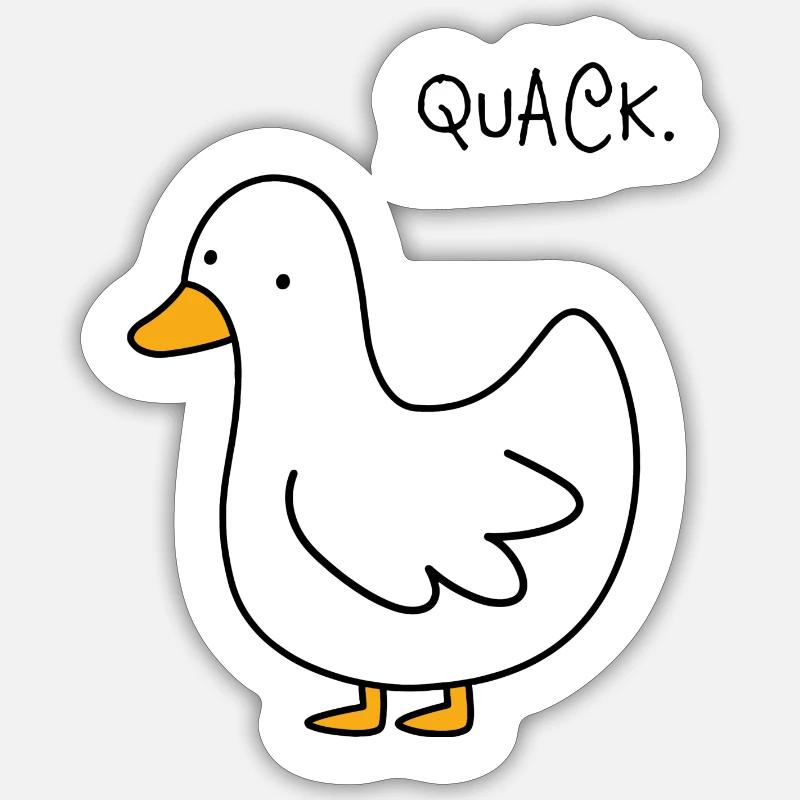 Gans Sticker Größe S (10 x 10 cm)