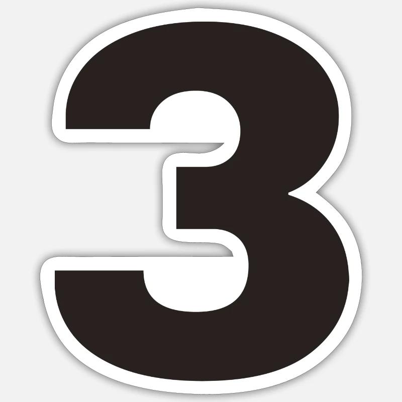 3 Sticker taille S (10 x 10 cm)