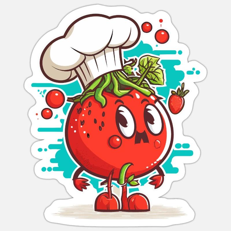 Saucy Kitchen - Sticker size S (10 x 10 cm) - white matte