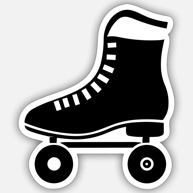 Roller - Sticker size S (10 x 10 cm) - white matte