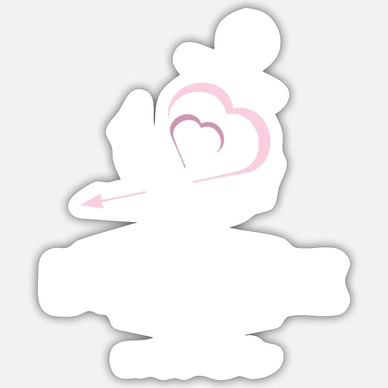Bodensee Vibes - White Rose - Sticker Größe S (10 x 10 cm) - Mattweiß