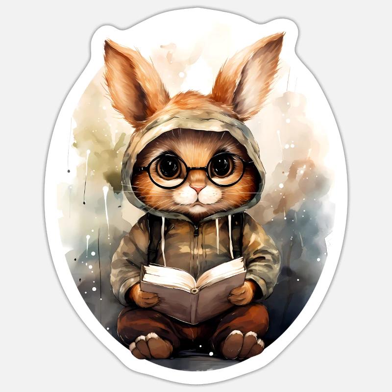 Hare Sticker size S (10 x 10 cm)