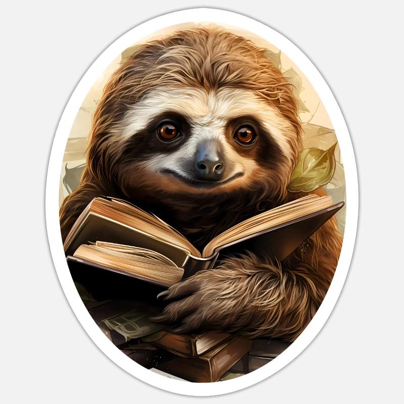 Sloth - Sticker size S (10 x 10 cm) - white matte