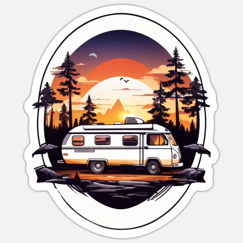 Camper Sticker size S (10 x 10 cm)