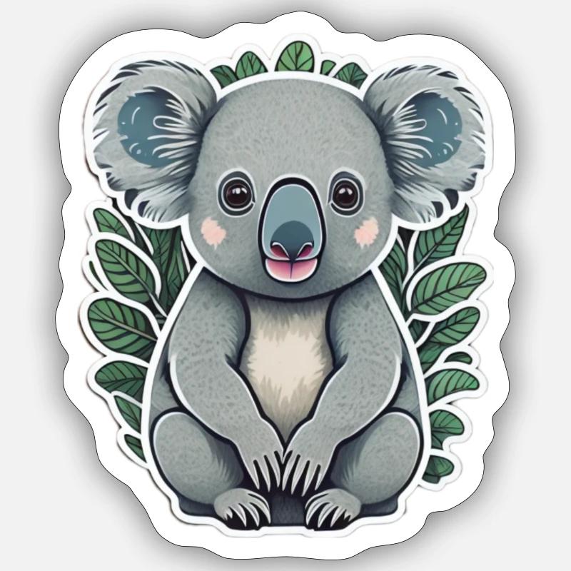 Koala - Sticker size S (10 x 10 cm) - white matte