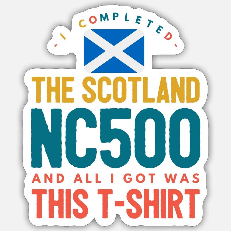 nc500 completed - Sticker size S (10 x 10 cm) - white matte