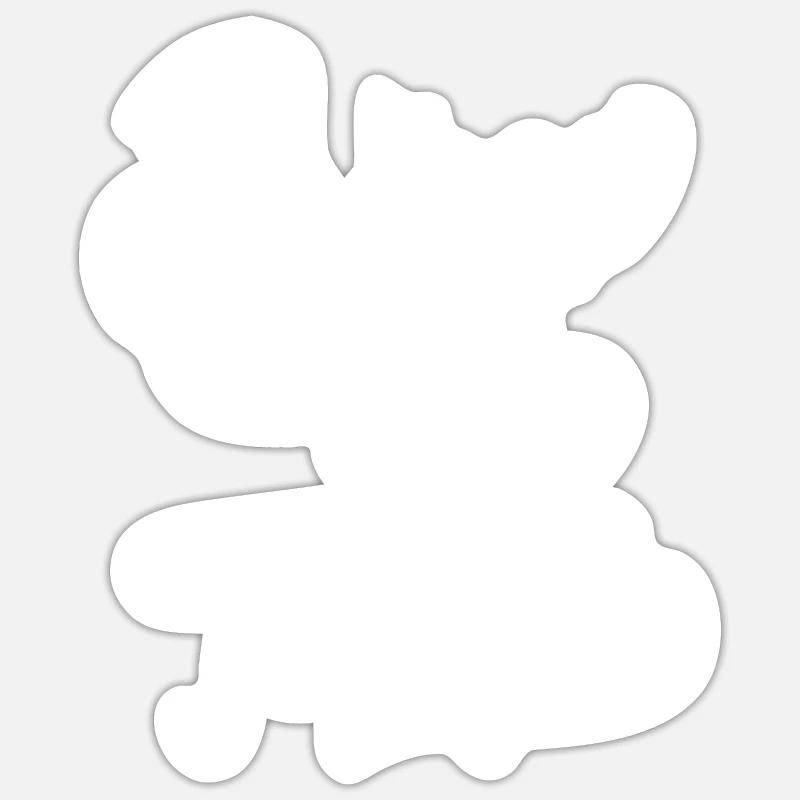 3ème mi temps - Sticker taille S (10 x 10 cm) - blanc mat