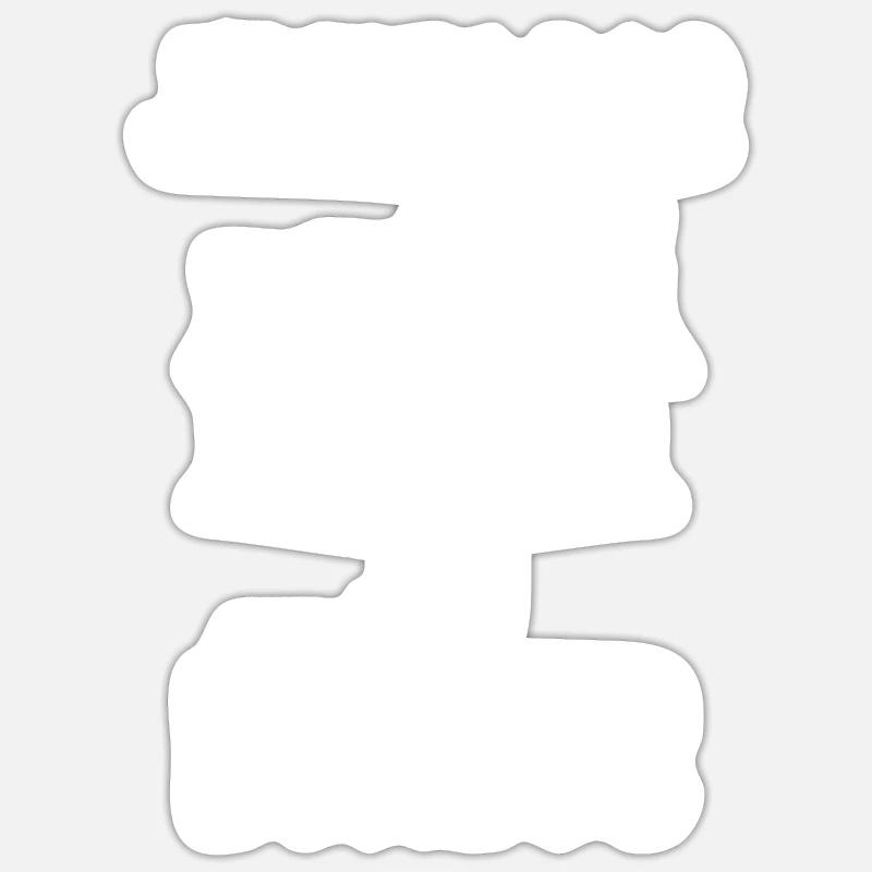 Échiquier échec - Sticker taille S (10 x 10 cm) - blanc mat