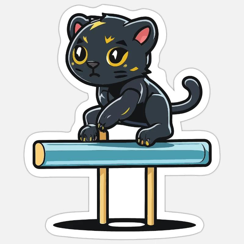 Équilibre des Panthers Sticker taille S (10 x 10 cm)