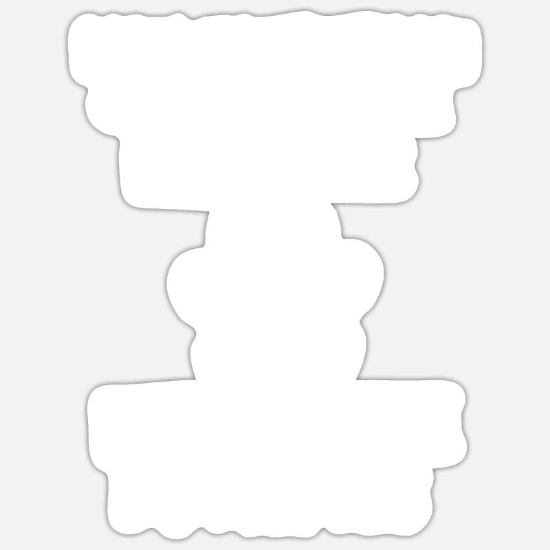 Propriétaire de chat 1 Sticker taille S (10 x 10 cm)