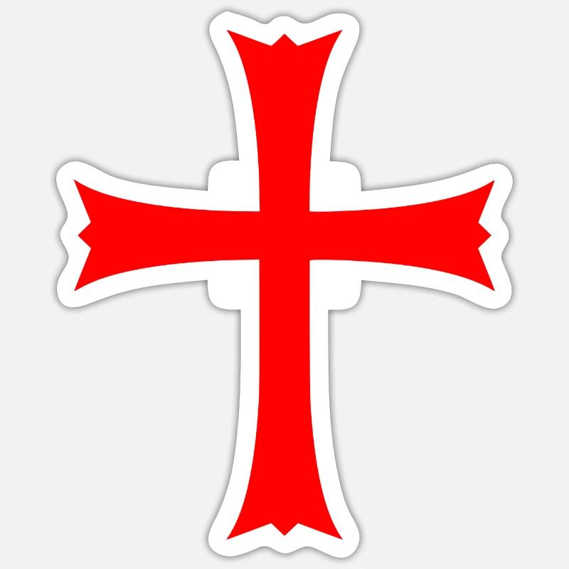 Croix de Jérusalem Croix de Jérusalem Sticker taille S (10 x 10 cm)