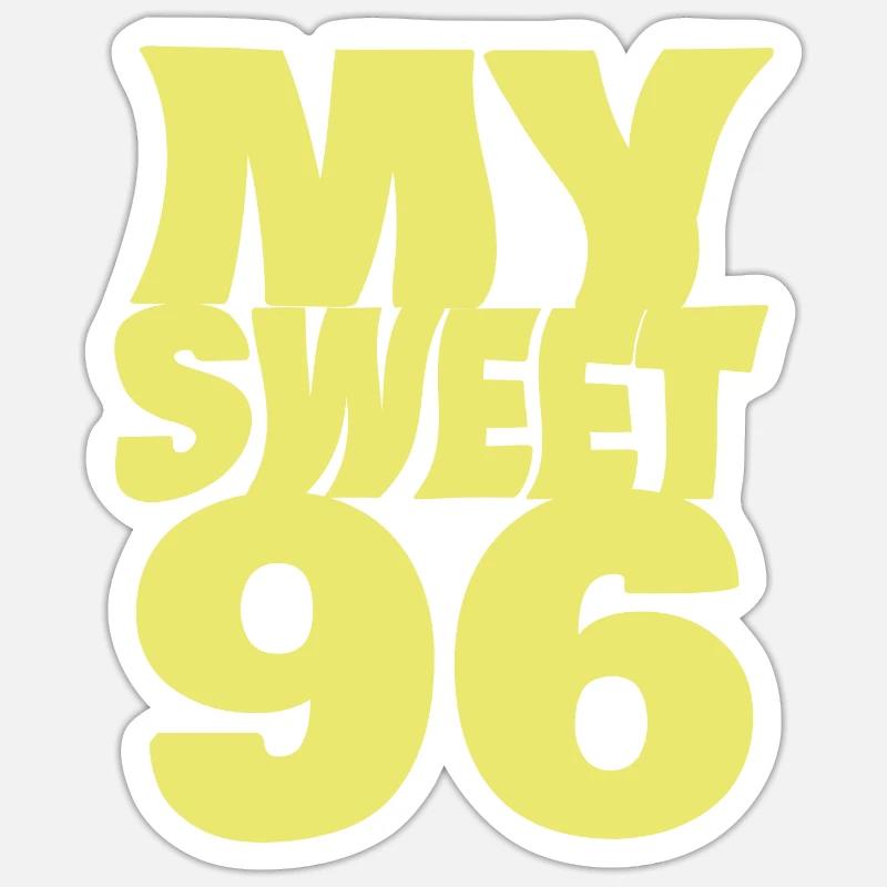 96 - Sticker size S (10 x 10 cm) - white matte