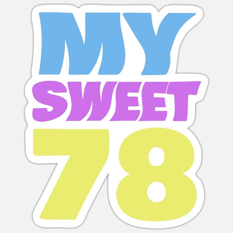 78 - Sticker size S (10 x 10 cm) - white matte
