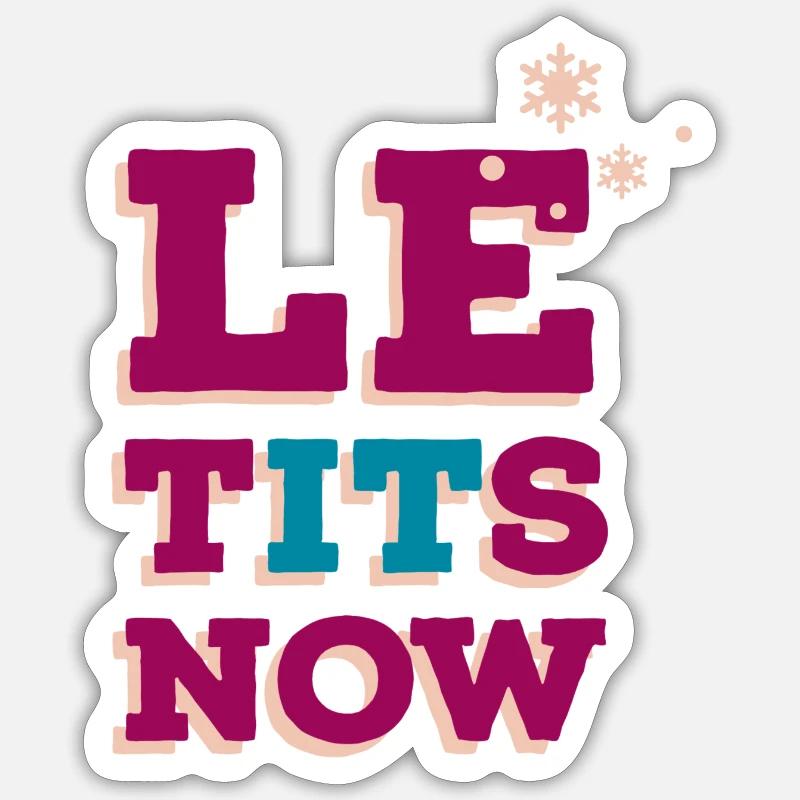 let it snow Sticker Größe S (10 x 10 cm)