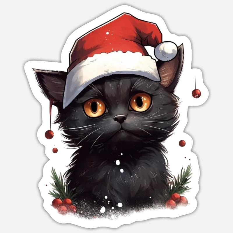 Schnurrbart-Wünsche - Sticker Größe S (10 x 10 cm) - Mattweiß