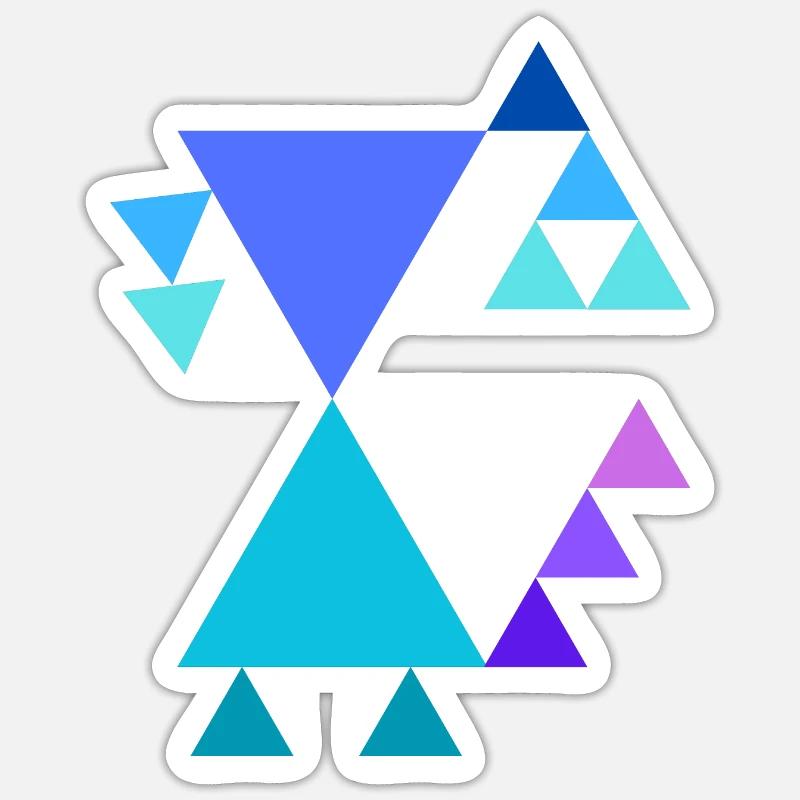 Triangle pattern Sticker size S (10 x 10 cm)