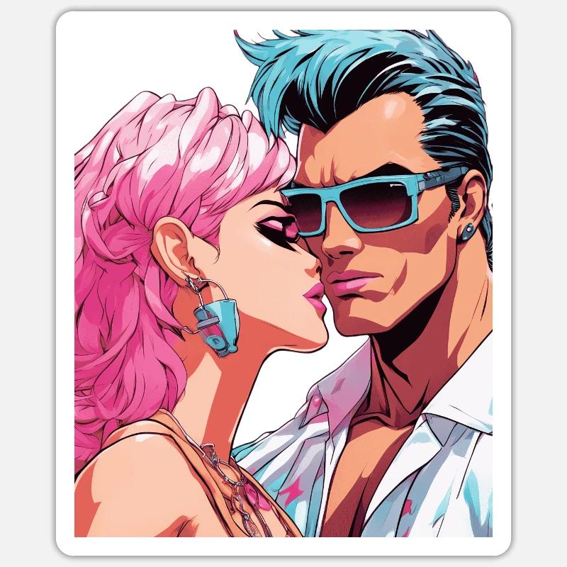 Anime Ensemble pour l’éternité Sticker taille S (10 x 10 cm)