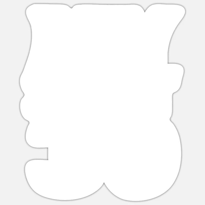 39 - Sticker Größe S (10 x 10 cm) - Mattweiß