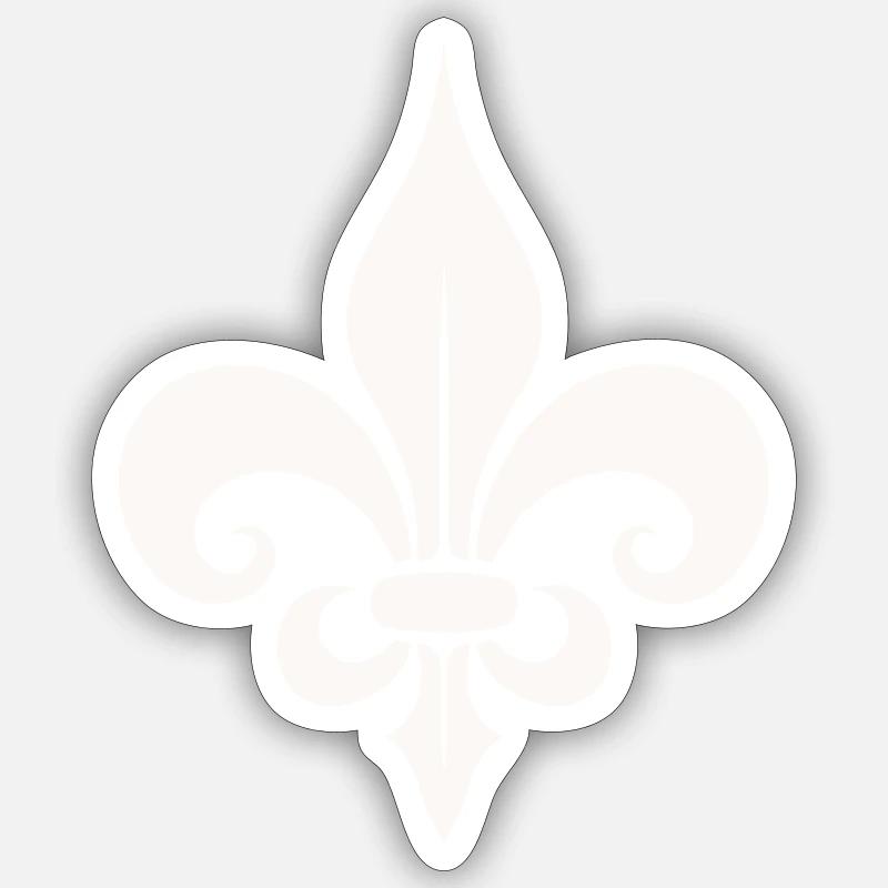 Symbolic fleur de lis Design Sticker size S (10 x 10 cm)