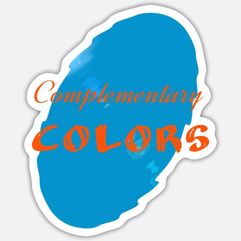Complementary colors2 Sticker taille S (10 x 10 cm)