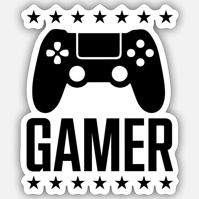 Gamer Game Controller Sticker size S (10 x 10 cm)