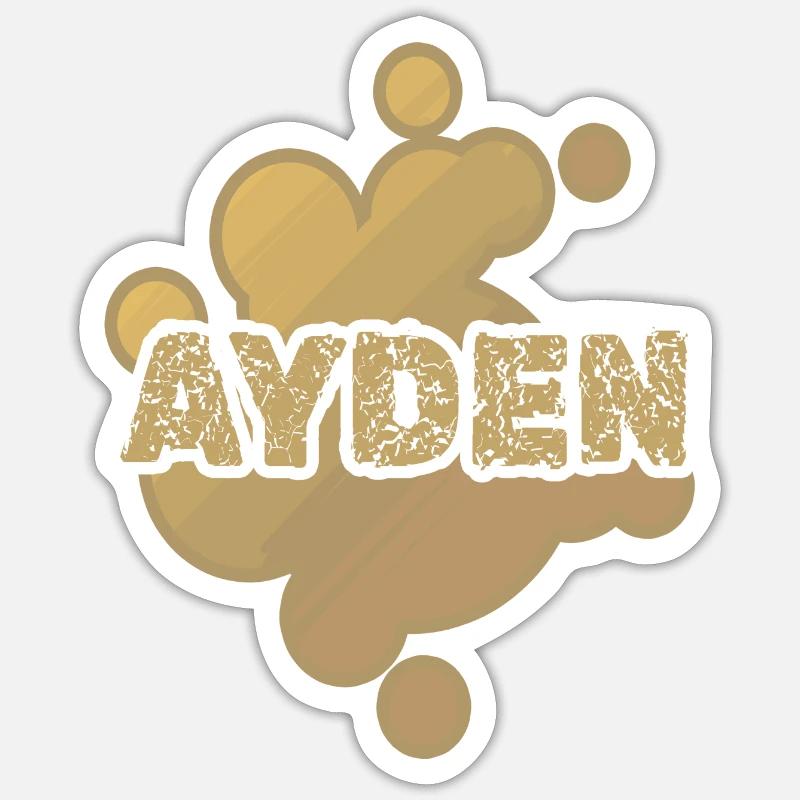 Gift for Ayden - Sticker size S (10 x 10 cm) - white matte