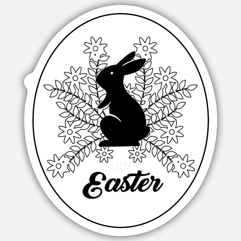 Ostern Geschenk Easter Sticker Größe S (10 x 10 cm)