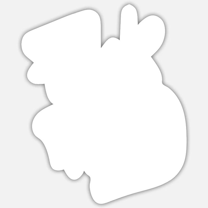 FCK AFD weiß Sticker Größe S (10 x 10 cm)