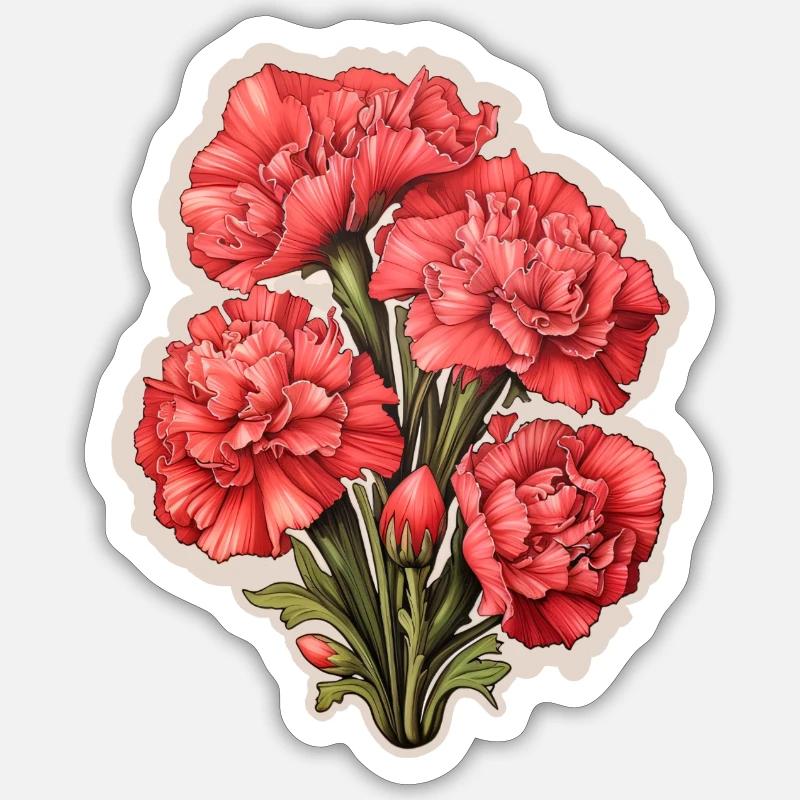 Oeillets Oeillet - Sticker taille S (10 x 10 cm) - blanc mat