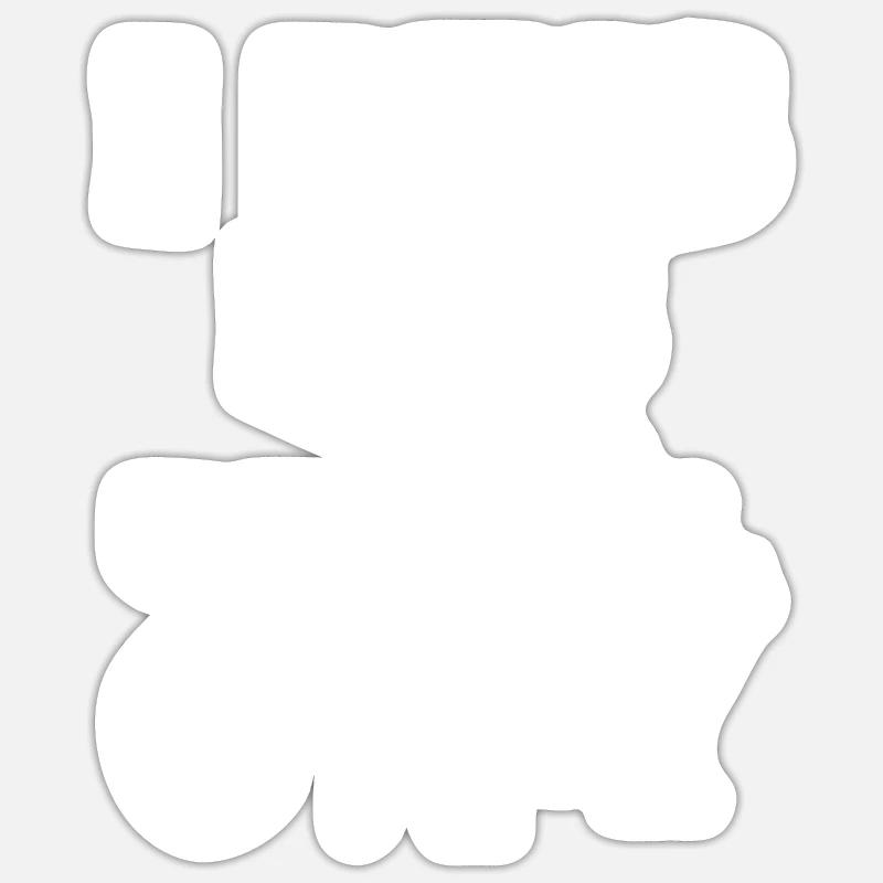 Linus - Sticker taille S (10 x 10 cm) - blanc mat