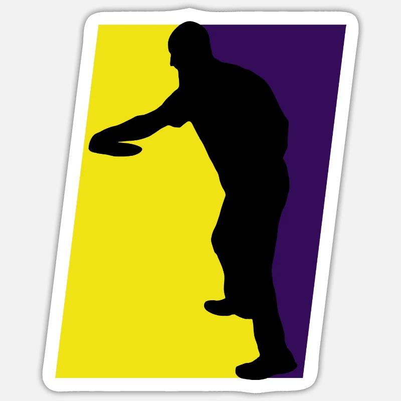 Disc Disc Golf Frisbee - Sticker size S (10 x 10 cm) - white matte