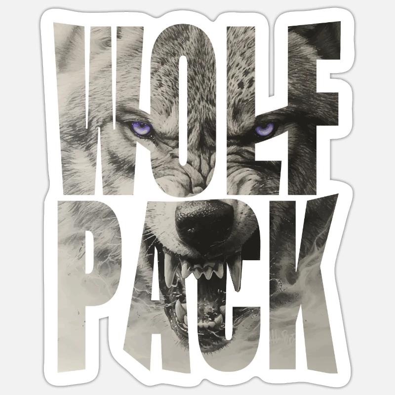 Wolf Pack Sticker size S (10 x 10 cm)