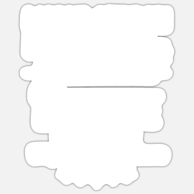 Pêche bière - Sticker taille S (10 x 10 cm) - blanc mat