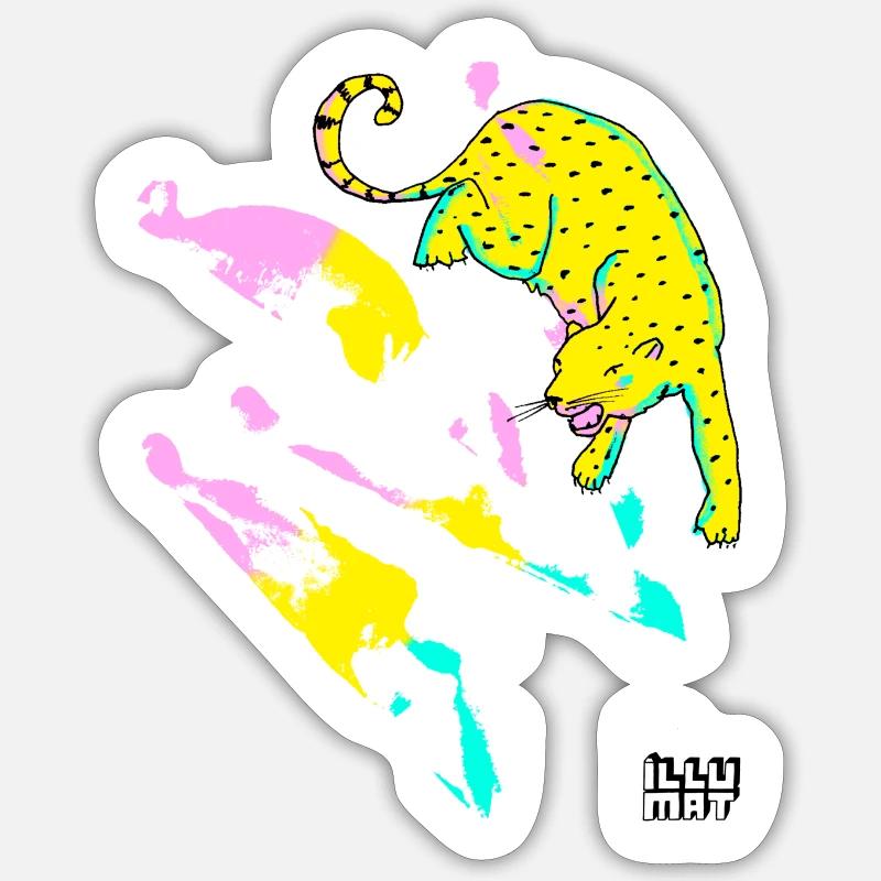 Go wild! - Sticker Größe S (10 x 10 cm) - Mattweiß