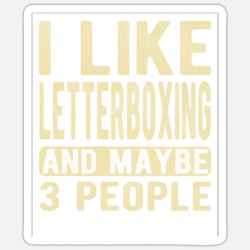 Dicton de Letterboxing - Sticker taille S (10 x 10 cm) - blanc mat