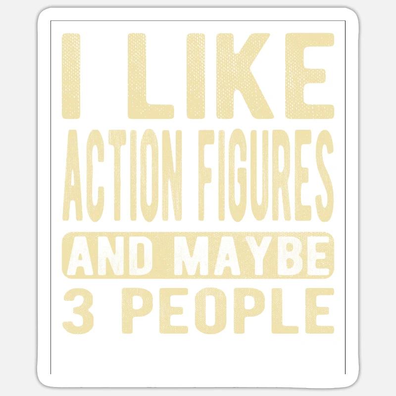 Action figures Saying Sticker size S (10 x 10 cm)