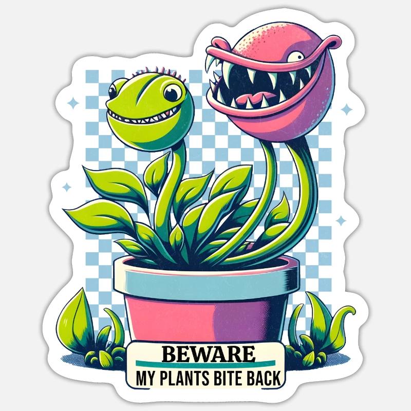 Beware- Carnivorous Plants Sticker size S (10 x 10 cm)