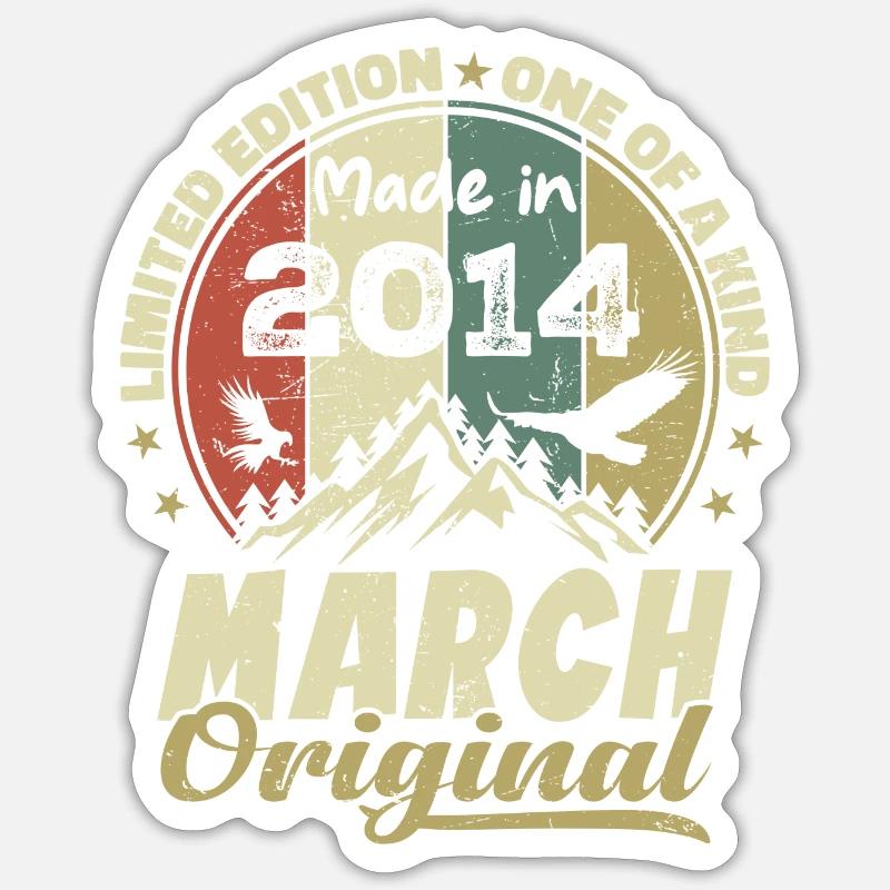 Cadeau D'anniversaire Mars 2014 Édition Limitée Sticker taille S (10 x 10 cm)