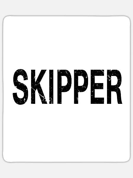 Bestes Skipper-Geschenk aller Zeiten - Sticker Größe S (10 x 10 cm) - Mattweiß