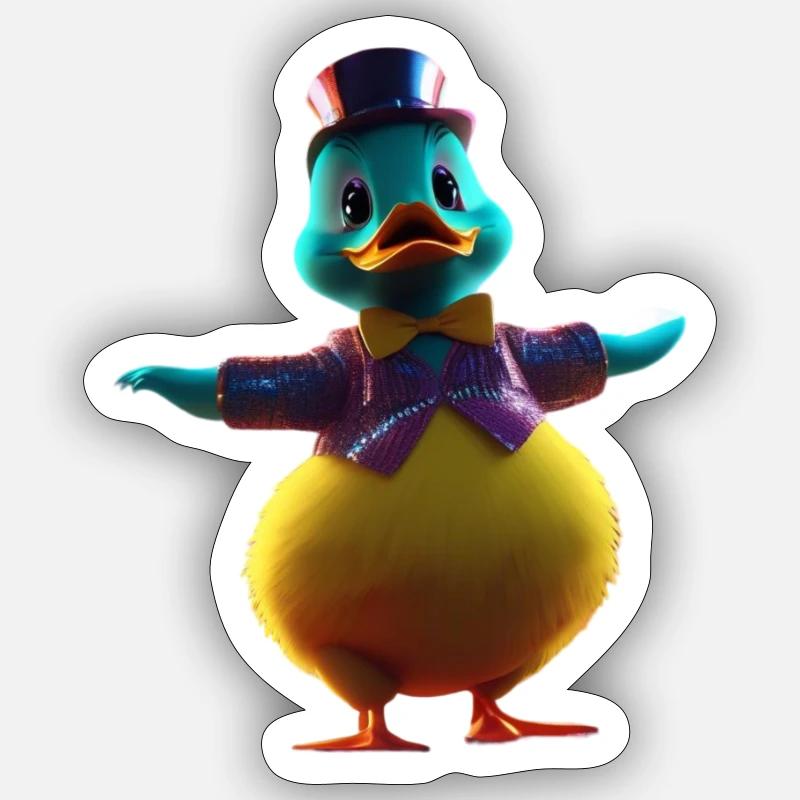 Magic Duck Sticker size S (10 x 10 cm)