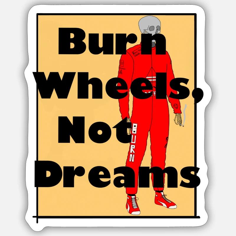 Burn Sticker Größe S (10 x 10 cm)