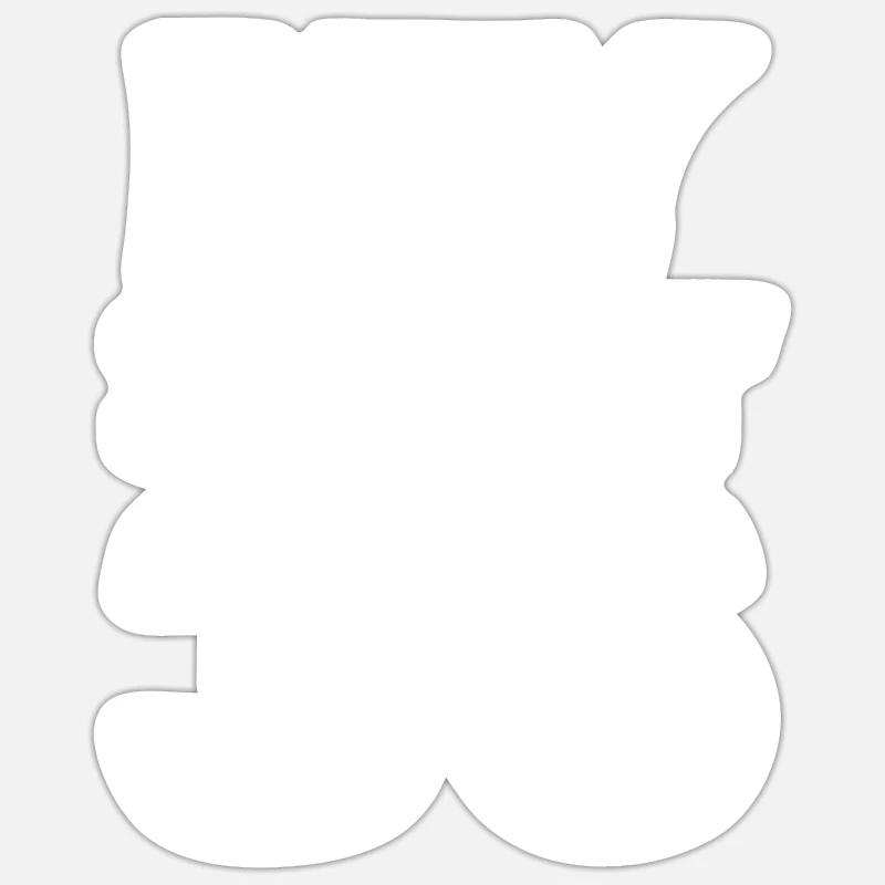 36 - Sticker Größe S (10 x 10 cm) - Mattweiß